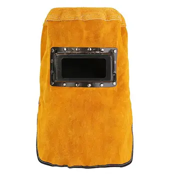 

GTBL Head-mounted Labor Insurance Welding Cap Anti-sparking Pure Leather Welding Mask Double-turn Welding Head Protection