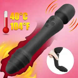 Нагревательный вибратор вагинальный, клиторальный стимулятор женская сексуальная игрушка для мастурбации для женщины G-spot силиконовый