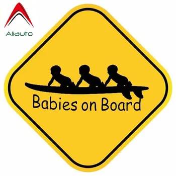 

Aliauto Funny Triplets Car Sticker Babies on Board Warning Decal PVC Reflective for Honda Civic Mitsubishi Lada Kia VW,14cm*14cm