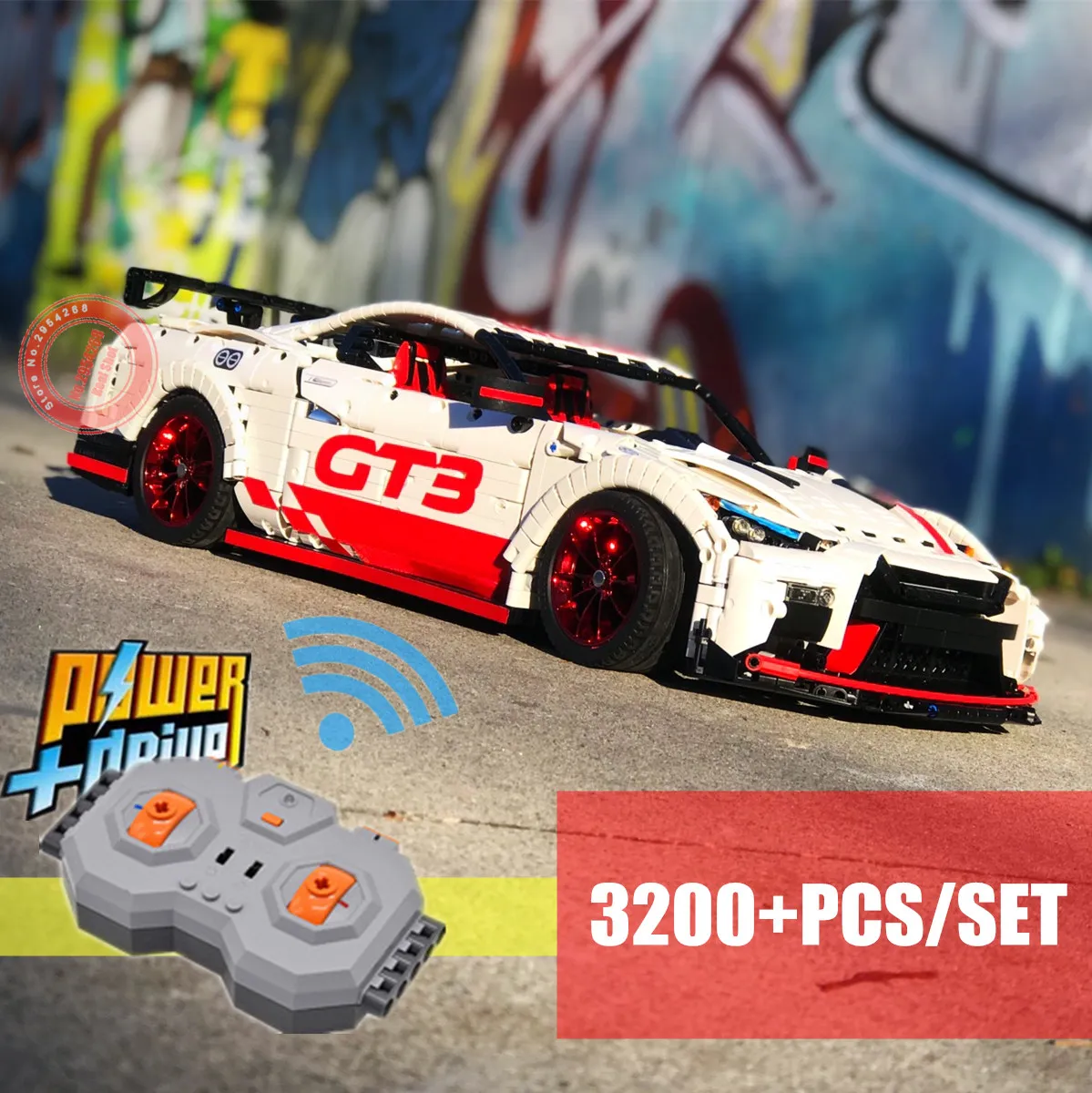 2019 Новый MOC Nissan Двигатель гоночного автомобиля силовые функции Fit Technic Gtr 25326