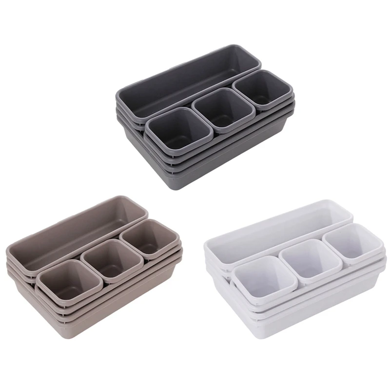 

Storage Box Household Goods Creative Storage Drawer Plastic Separation Free Combination Small Objects Organizing Box Set