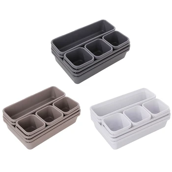 

Storage Box Household Goods Creative Storage Drawer Plastic Separation Free Combination Small Objects Organizing Box Set