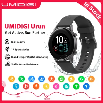 UMIDIGI Urun-reloj inteligente deportivo con GPS para hombre y mujer, dispositivo con control del sueño, control del ritmo cardíaco hasta 5atm, Android IOS