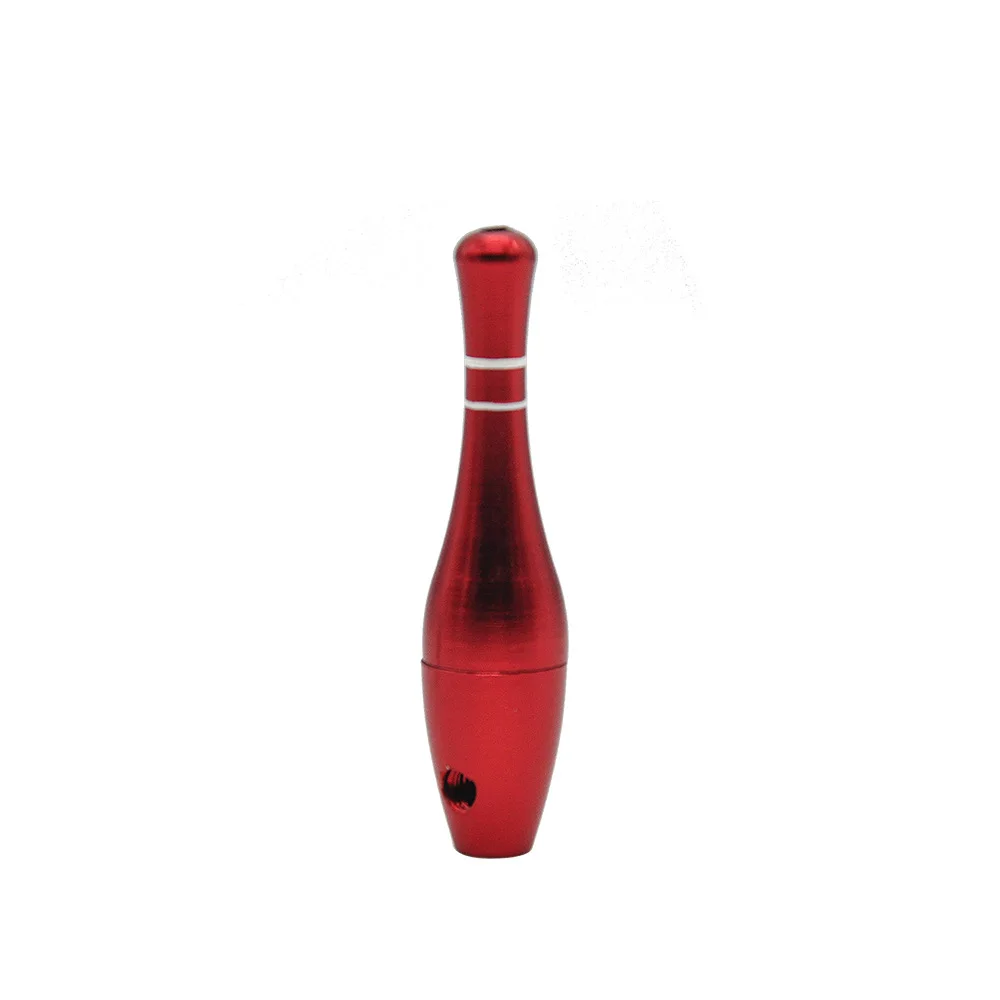 Bowling Style Metal Smoking Pipe Tobacco Pipe mini Smoking Accessories Aluminium Alloy Cigarette Holder Men's Gift