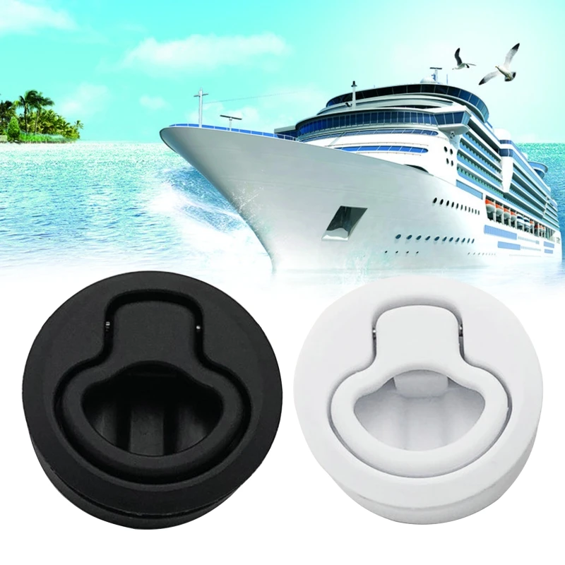 2" Round Locking Flush Pull Latch Replacement Plastic For RV Marine Boat Southco