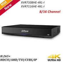 Сетевой видеорегистратор Dahua 4K 8-канальный сетевой видеорегистратор для 16ти-канального видеорегистратора Регистраторы пятиядерный ГП брод Mini 4K XVR H.265+ поддерживает HDCVI AHD TVI CVBS IP видео входы для безопасности Камера