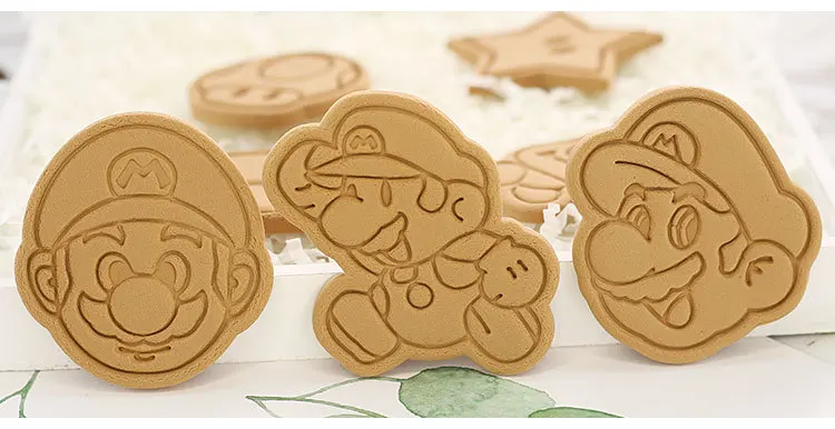 Create Super Mario-Themed Cookies with Our Mushroom Cookie Cutter and Stamp  Set