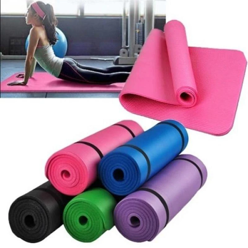 Tapete de Yoga para ejercicios Anti rasgaduras de densidad Extra grueso con correa de transporte, alfombra de espuma para niños|Figuras y miniaturas| - AliExpress