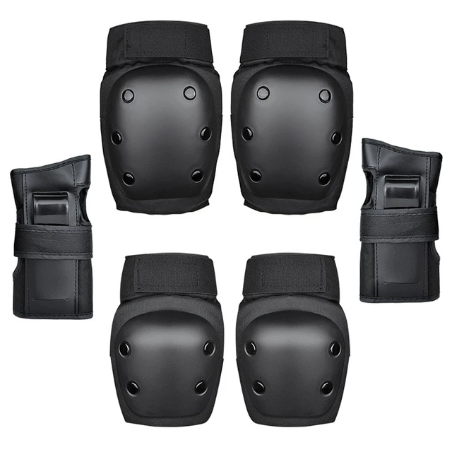 US $13.93 6PcsSet Knee Pads Elbows Pads Wrist Guards Protective Gear Set for Skateboarding Inline Roller Ska