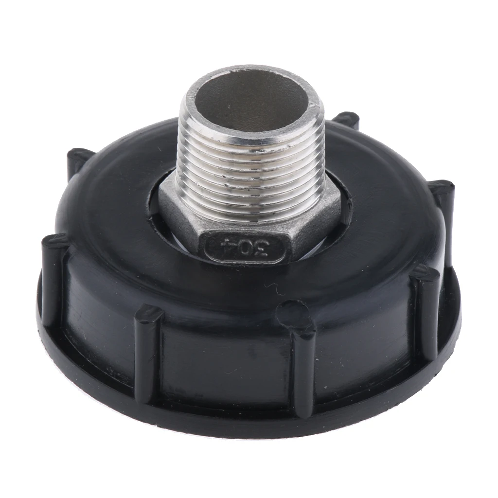 2 inch IBC Tote Tank Valve Adapter Connector, DN50 Coarse Thread - 3/4 inch Male Thread, for Hose Pipe, Durable