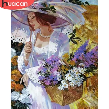 

HUACAN DIY Pictures By Number Woman Kits Home Decor Painting By Numbers Figure Drawing On Canvas HandPainted Art Gift