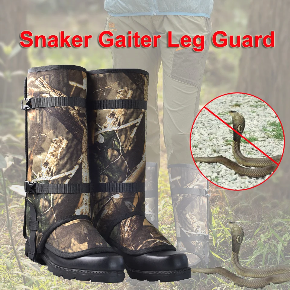 

Snake Gaiters Lower Leg Armor Snake Bite Leggings Waterproof Comfortable Protection Gear for Hunting Hiking Outdoor Survival Kit