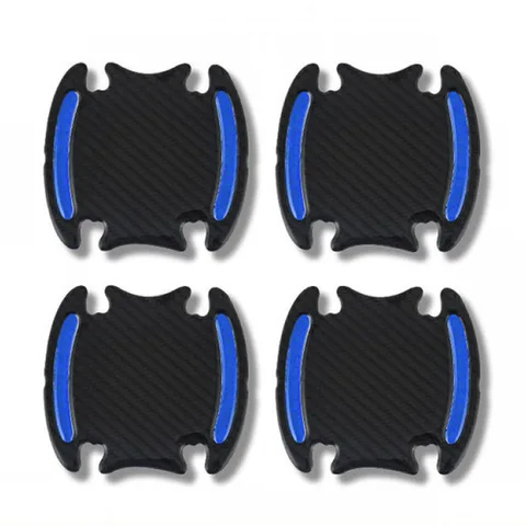 Stickers Reflective Door Warning Tape 5D Sticker Auto Reflective Strip Carbon Fiber Decoration Car Door Safety Strip