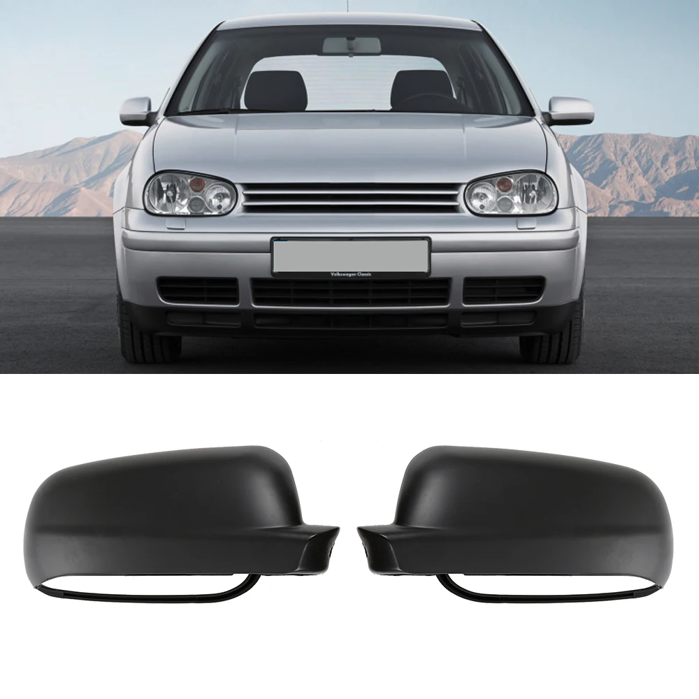 Чехол для автомобильного зеркала заднего вида матовый черный VW Passat B5 Bora Golf 4 всех