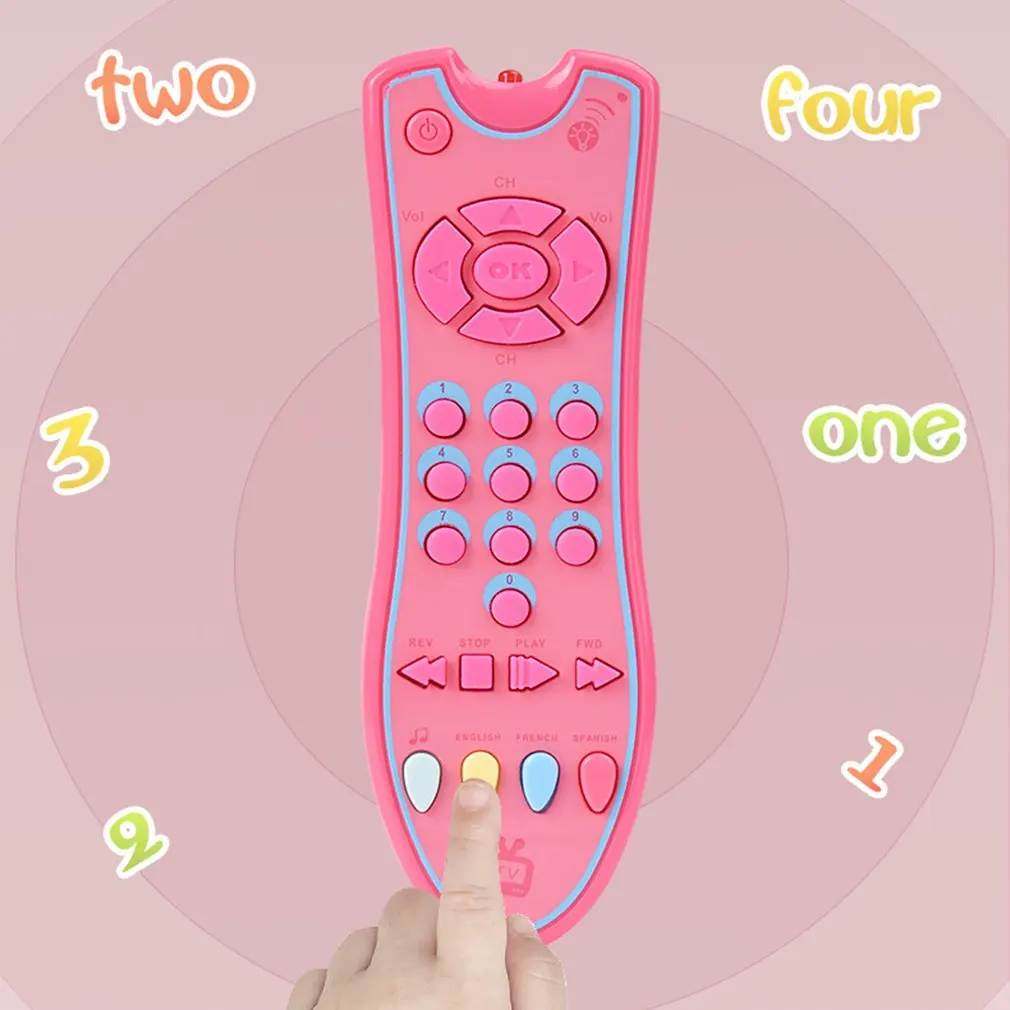 Infant Tv Remote Control Toy Realistic Lights Musical Learning Toddler Toys Developmental Infant Gifts For Baby Toddler Toy