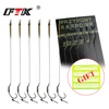 FTK Carp Fishing Hair Rigs Ready Made Boilie Tied Carp Fishing Hook Size 16-25mm 2#-8# 6pcs 8pcsFishing Tackle Accessories Pesca