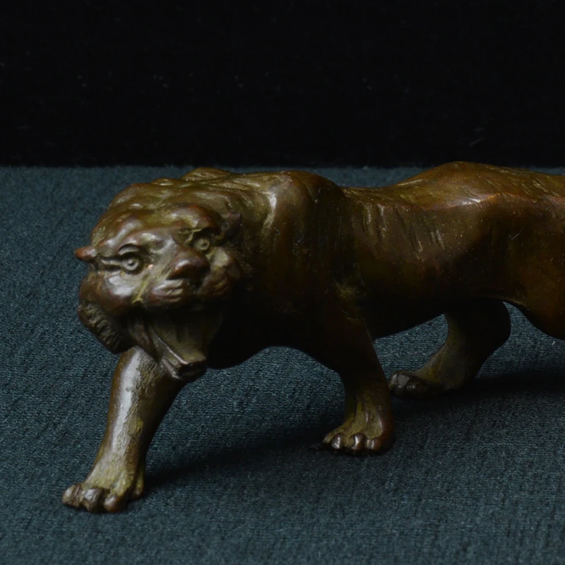 大規模なヴィンテージの虎の像,金属の動物の置物,ラッキーな