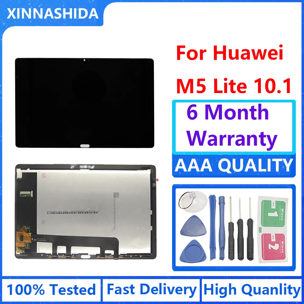 Для 10 1 &quotHuawei MediaPad M5 Lite LTE BAH2-L09 BAH2-W19 сенсорный экран дигитайзер с ЖК-дисплеем в