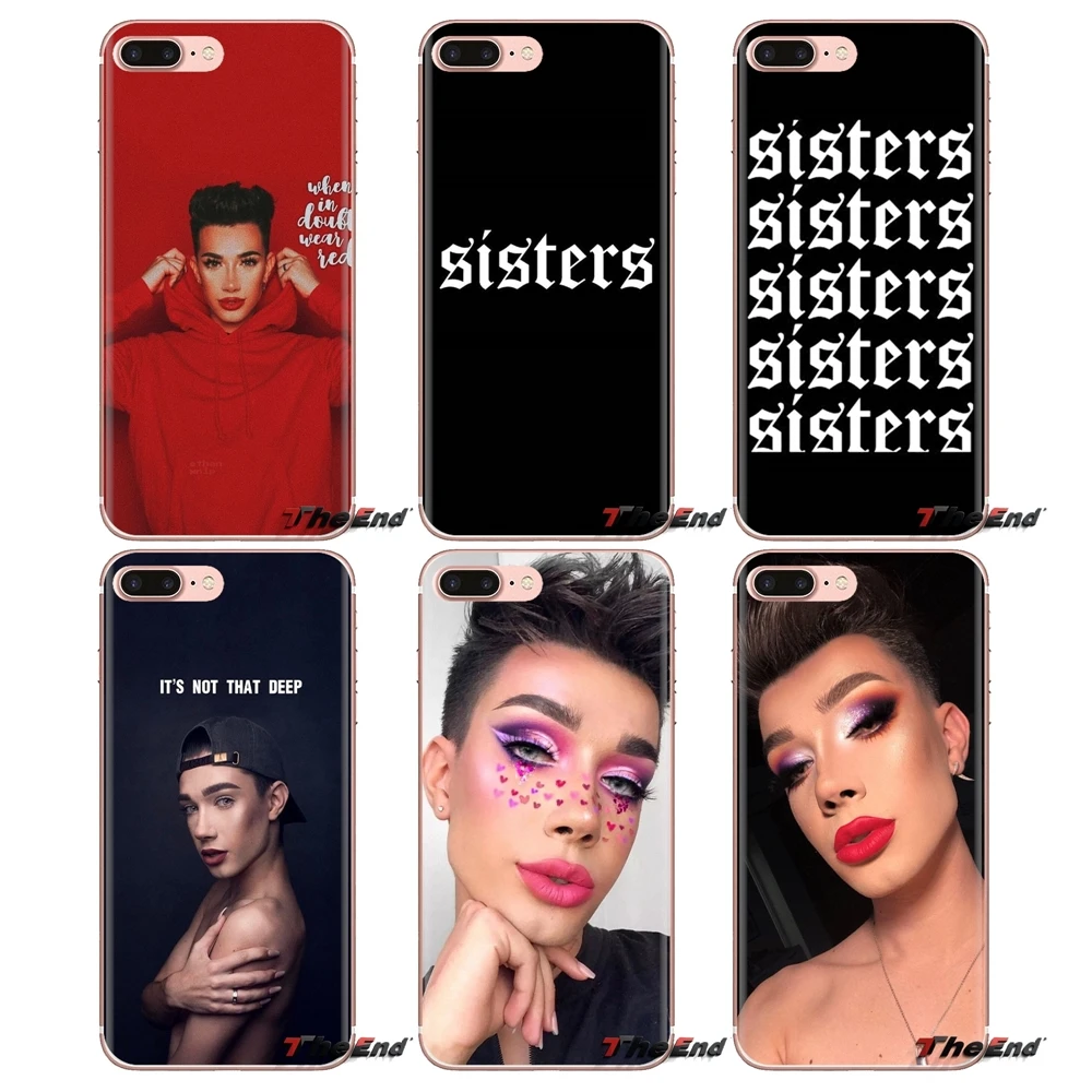 Sisters James Charles For iPod Touch Apple iPhone 4 4S 5 5S SE 5C 6 6S 7 8 X XR XS Plus MAX Transparent Soft Cases Covers |