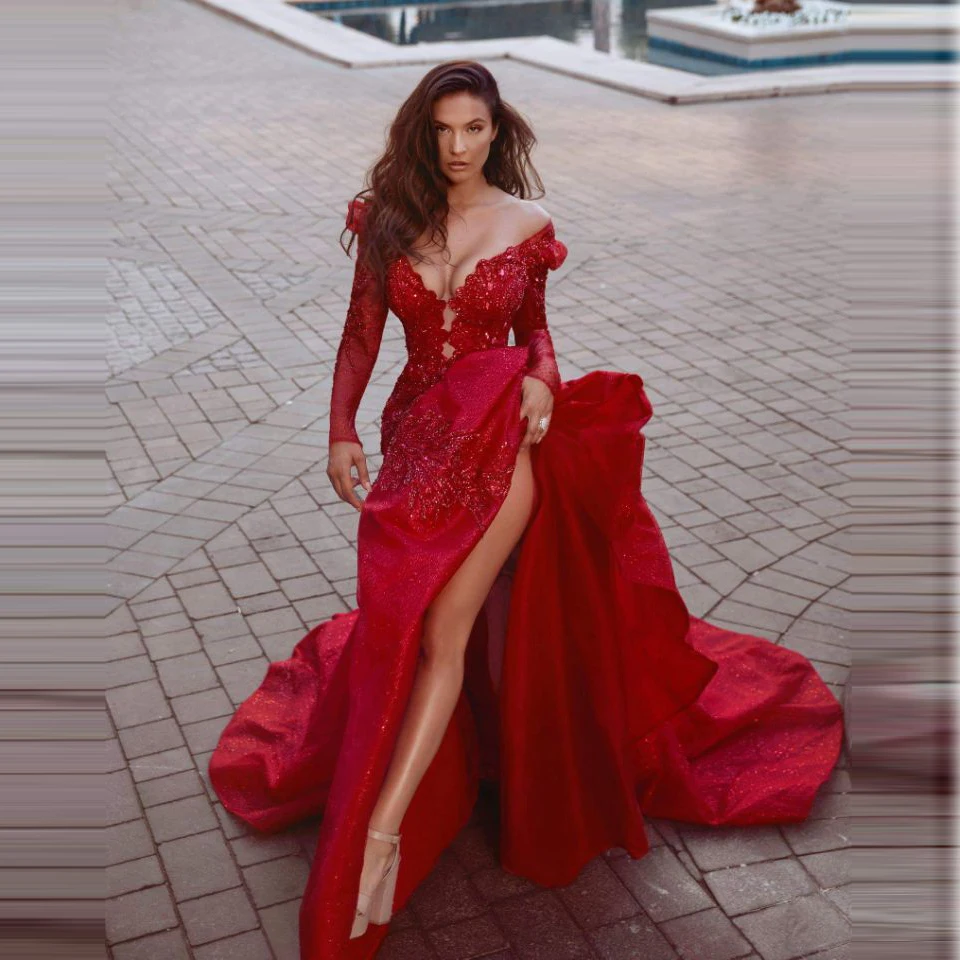 vestido longo de gala vermelho