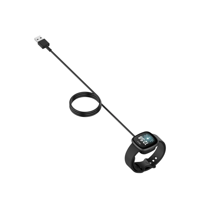 Charging Dock for fitbit Versa 3 Smart Watch Charger Cable USB Charging Data Cradle for Fitbit sense Charger Stand