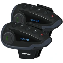 2 шт. VNETPHONE V8 SV домофон без пульта дистанционного Управление распределительный щит на 5 разговоры Bluetooth мотоцикл Шлемы-гарнитуры FM NFC 1,2 км