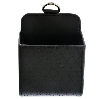 

Car Storage Bag Storage Box Car Organizer Auto Interior Accessories Pocket Glasses Phone Container PU Leather Portable Basket