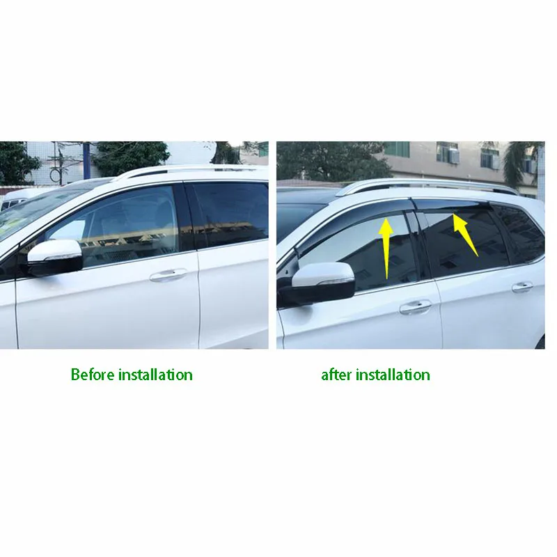 for Ford New Mondeo Rain Shield Special Window Rain Eyebrow Gear 13-19 Rain Shield Bar Decorative Accessories