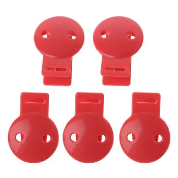 

5pcs Baby Accessories Round Head Pacifier Clips Infant Soother Clip DIY Beads Baby Plastic Pacifier Clips Teether U50F