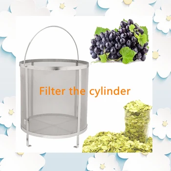 

High quality 30*31cm Beer Wine House Home Brew Filter Basket Stainless Steel Strainer Hip Spider Cylinder Barware Bar Tools