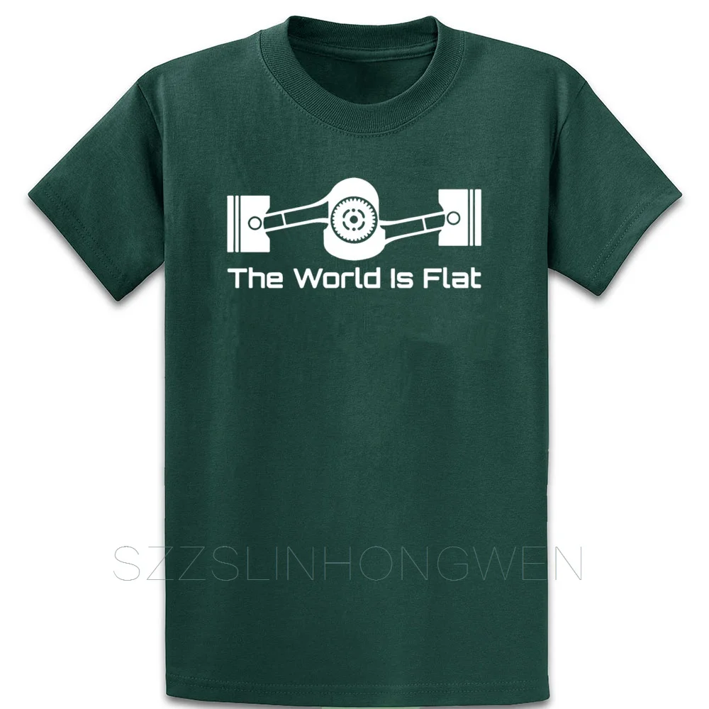 The World Is Flat Graphic Tee_Subaru Boxer Engine T Shirt Short Sleeve Summer Custom Euro Size Over Size S-5XL Building Shirt