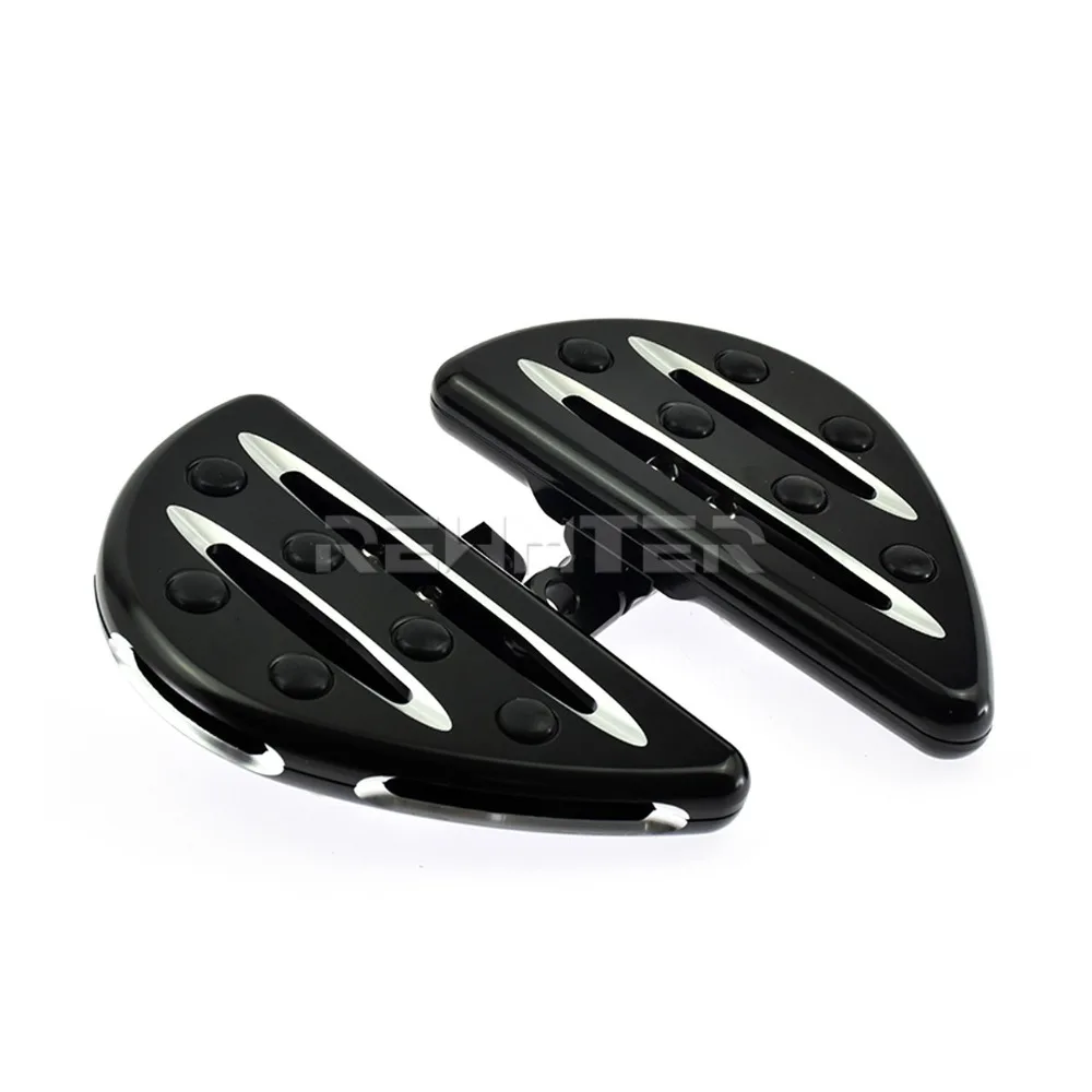 Подножки для мотоцикла черный CNC мужской держатель подставка для ног опора для ног для Harley Touring FLH Road King and Dyna Sportster XL 883 1200