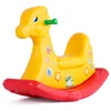Children's two-color rocking horse baby rocking horse kindergarten family amusement park Trojan thickened plastic indoor toys 1