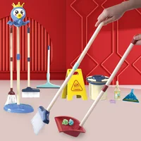 Children's Educational Simulation Play House Toy Boy and Girl Training Cleaning Tool Set Top Stuff Things for Cleaning for Kids 2