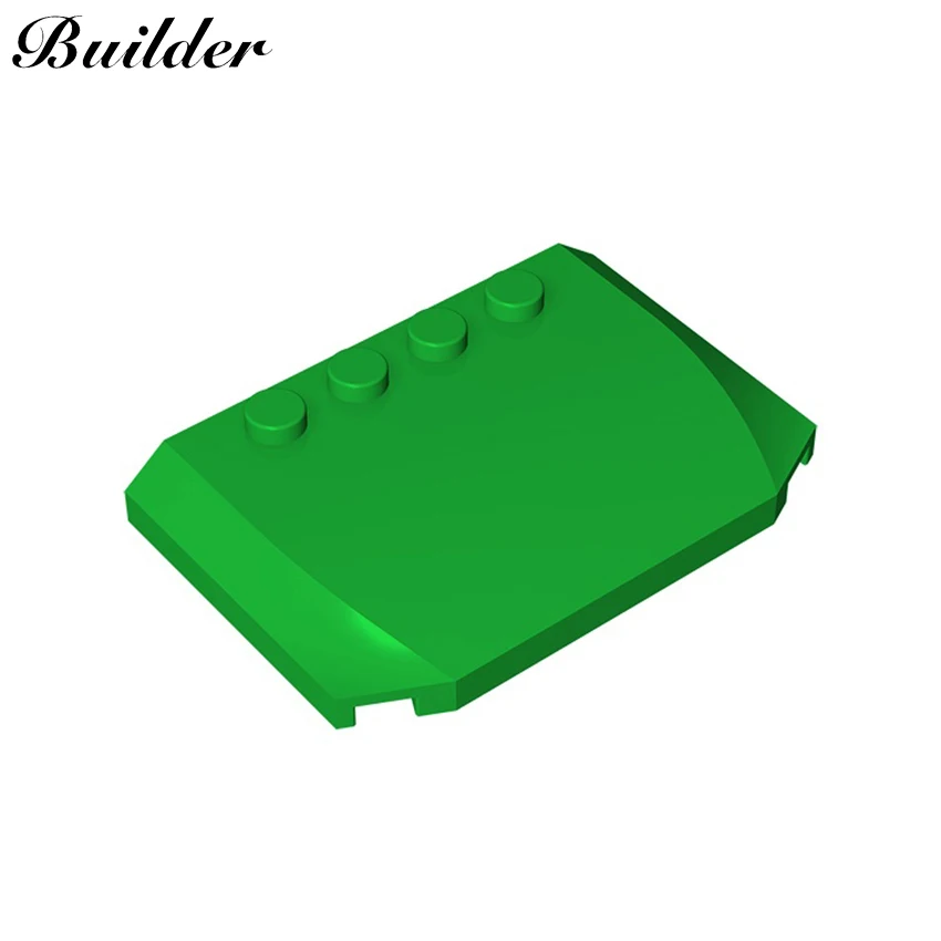 Конструктор Little Builder 52031, 10 шт., технологические пластины, 4x6x 2/3, клиновидная крышка, «сделай сам», сборные детали, детали Moc, игрушка, подарок