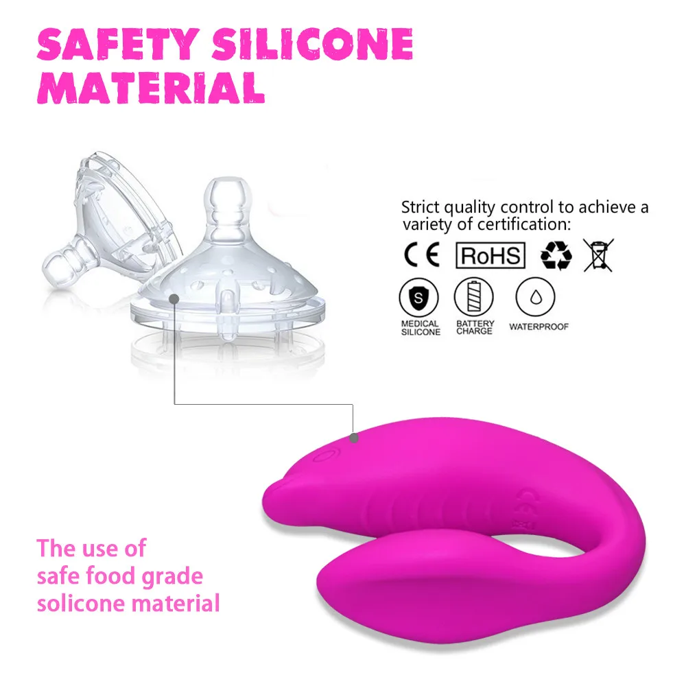 Silicone Dual Vibrating Dildo Panties Magic Wand Clitoral Stimulation Wireless Remote Control G Spot Vibrator Sex Toys for Women (18)