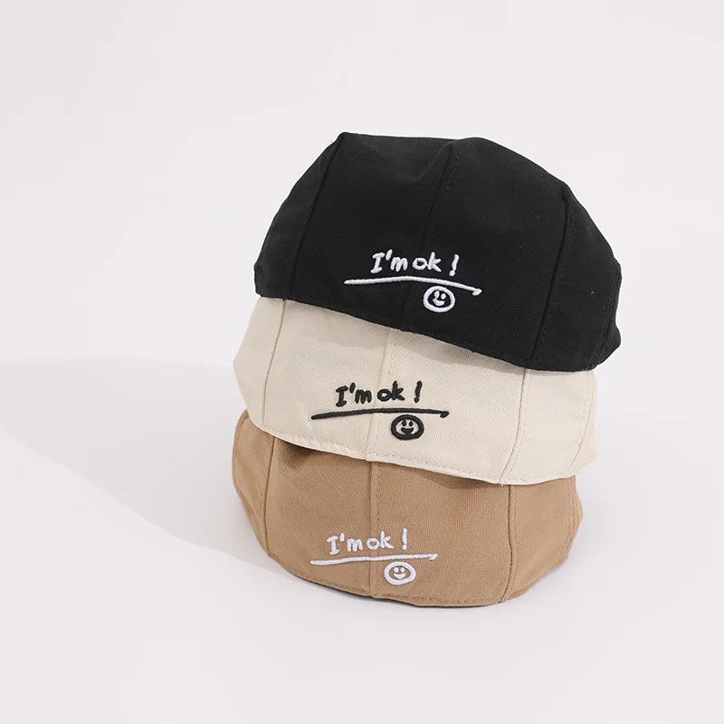 Doitbest Fashion Baby Hat Spring Handsome Cotton Girl Boy Cap Beret Elastic Kids Hat Baby Accessories for 2 to 5 Years old leather beret hat mens