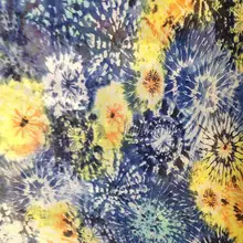 Африканская ткань Tissus Getzner 75 D вязкий шифон Акварельная печать корейское платье шарф шелковая одежда S ткани