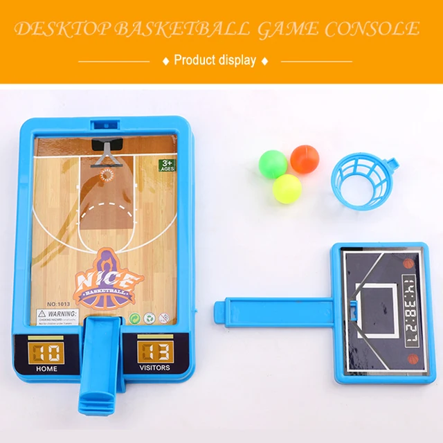 Funny Mini Catapult Basketball Game Desktop Decompression Toy Interactive Parent-children Finger shooting Kid Educational Gift 3