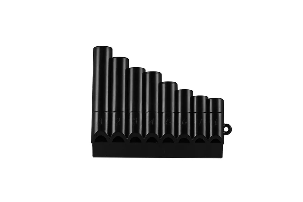 1pcs Pan pipes Woodwind Pan Flute 8 Pipes plastic Flauta pan pipes Handmade Panflutes Flauta Musical Instruments - Цвет: Черный