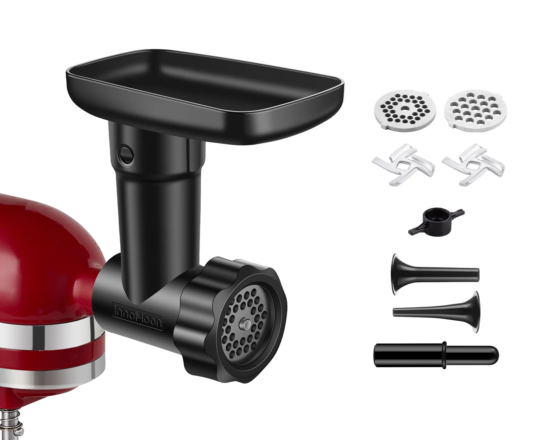 Description Picture 4 of item2024 high quality Food Grinder Attachment for Kitchenaid Stand Mixers, as Meat Mincer Accessory including Sausage Stuffer Tubes