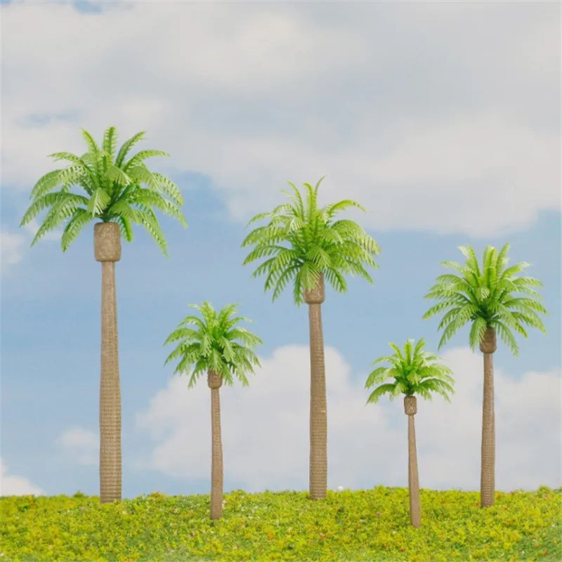 100 шт./лот 6,5 см 1/200 масштабная пластиковая модель пальмового дерева в архитектурном дизайне - Цвет: 7cm No.2