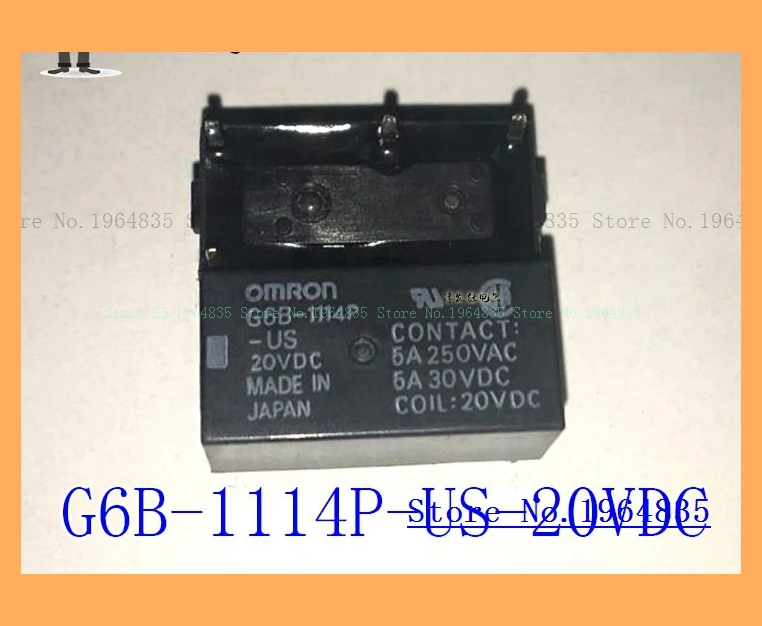 

G6B-1114P-US-20VDC 4 5A 20V