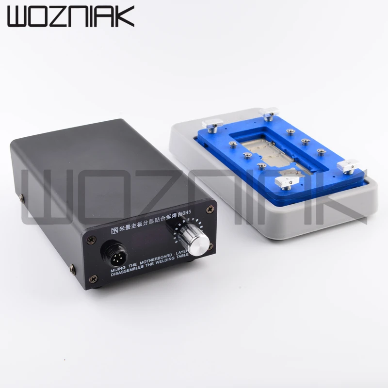 

MIJING CH5 Mainboard Layered Fixture Platform For Iphone X/XS/XSMAX CPU NAND HDD Glue Removal Constant Temperature Heating Table