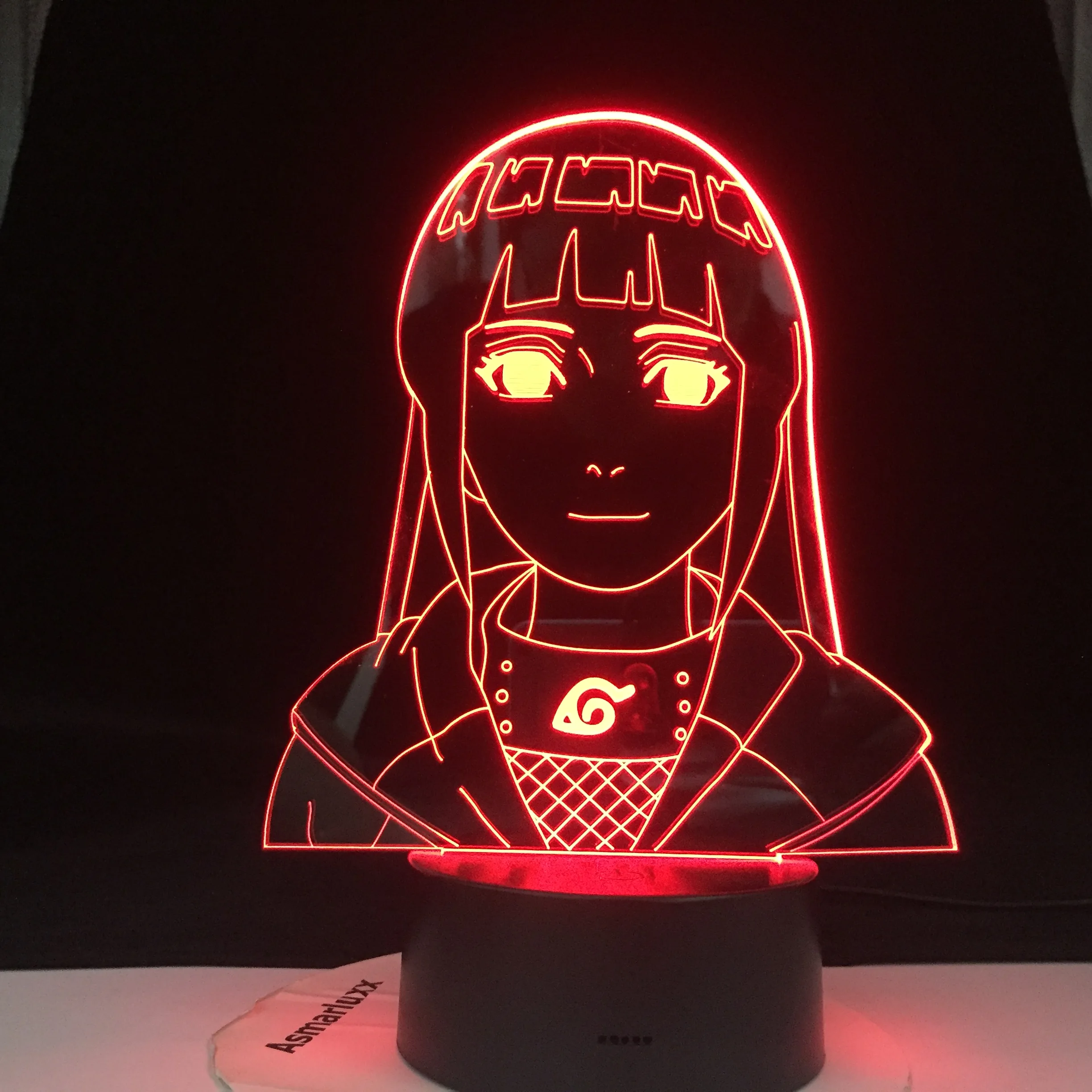 Фигурка Naruto Hinata Hyuga 16 цветов сменный аккумулятор Usb светодиодный ночсветильник