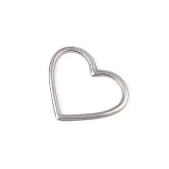 

Stainless Steel Thin Line Hollowed Heart Shape Pendant Simple Love Charm 28*28mm DIY Handmade Jewelry Accessories 20pcs