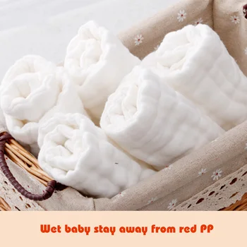 

12-layer Newborn Baby Diapers Washable Reusable Cotton Diaper Breathable Infant Nappy Inserts 36x15cm 47x16cm