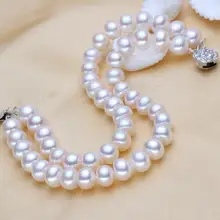 8-9 мм браслет из натурального жемчуга с двойными бликами, безупречная Высококачественная ручная цепочка