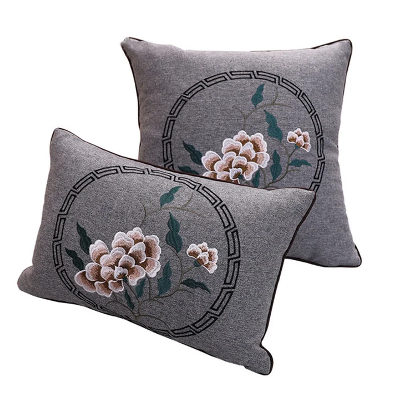 

Embroidered Pillowcase Cushion Cover 45*45/35*45cm Decorative Cushions For Home Sofa Throw Pillow Vintage Decor Covers Cushions