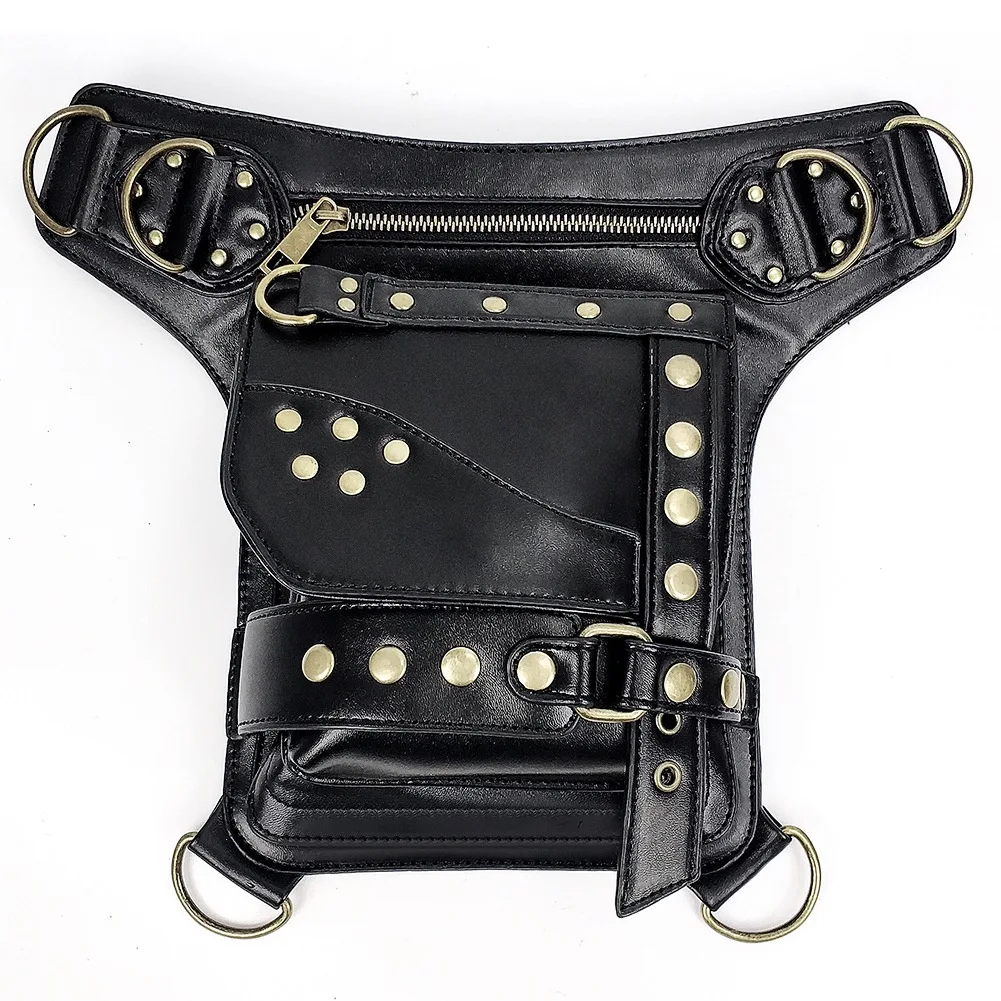Steampunk Shoulder Bag Mobile Phone Messenger Bag Personality Waist Handbag  | eBay